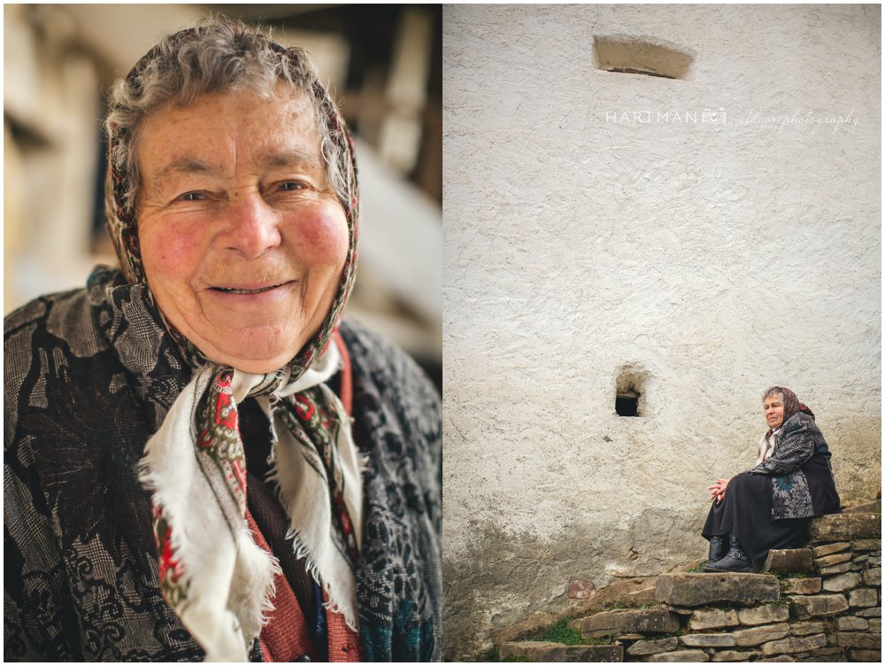Viscri old romanian woman