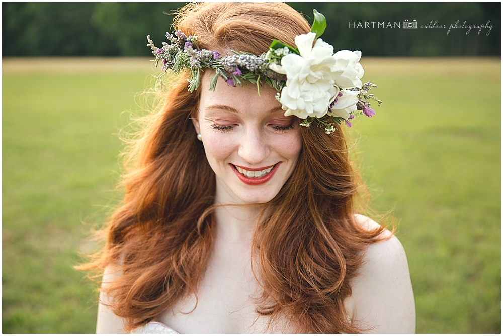 Lavender Flower Crown Bride