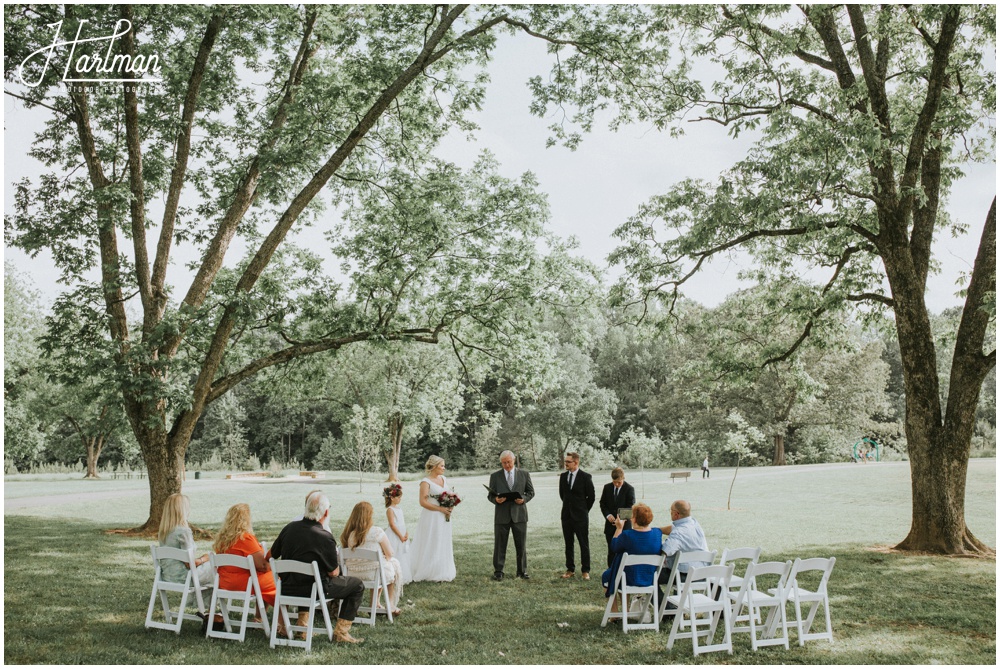 North Carolina Intimate Outdoor Wedding Ceremony _0017