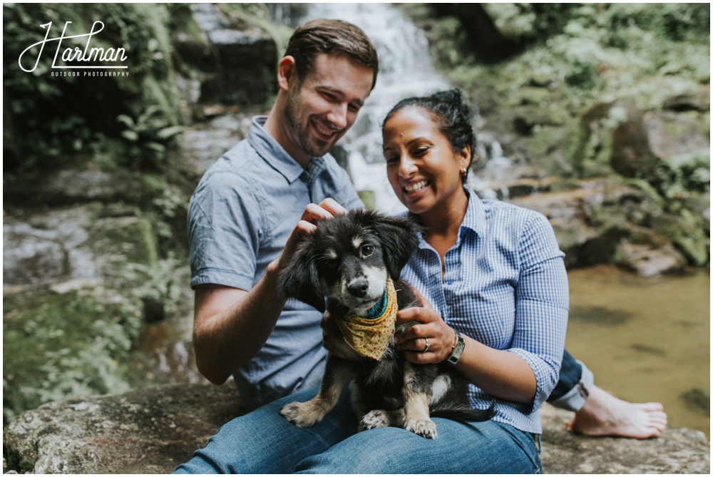 Asheville Waterfall Engagement Session _0009