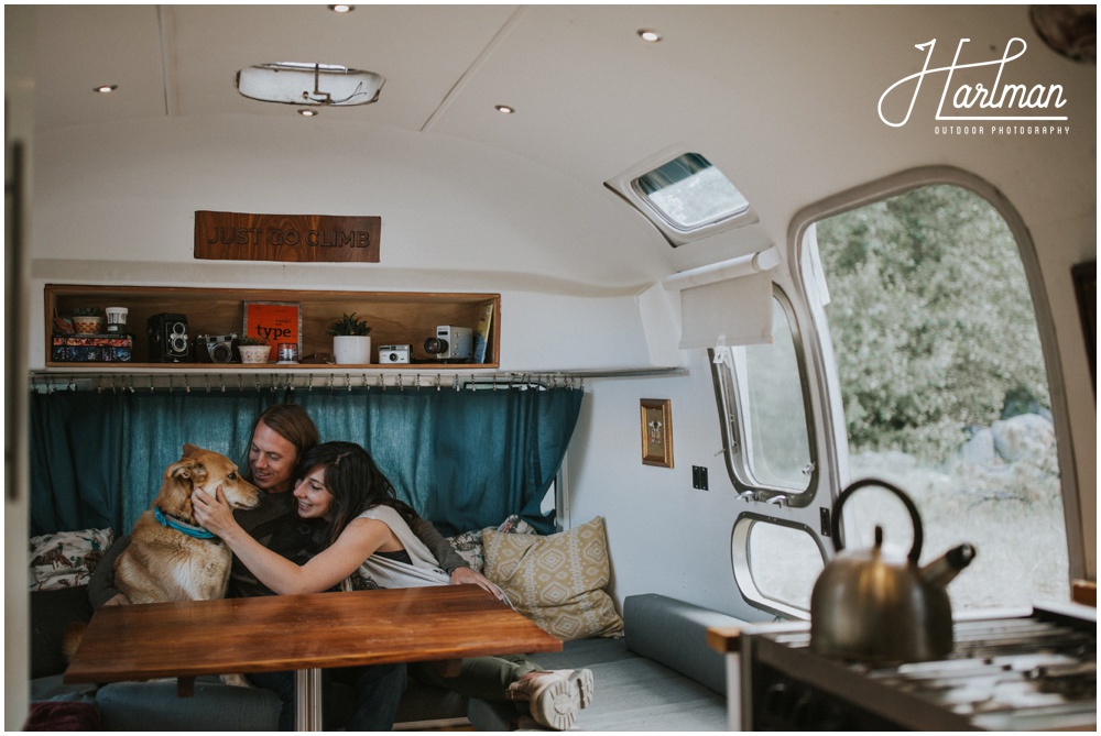 Engagement Session in Airstream RV Trailer _0007