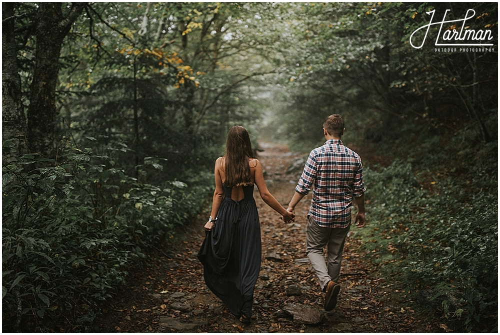 shining rock wilderness engagement session _0028