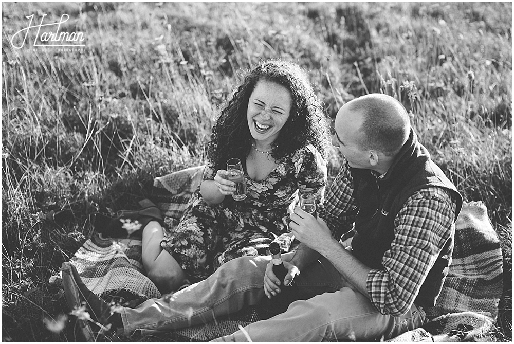 asheville outdoor engagement session 