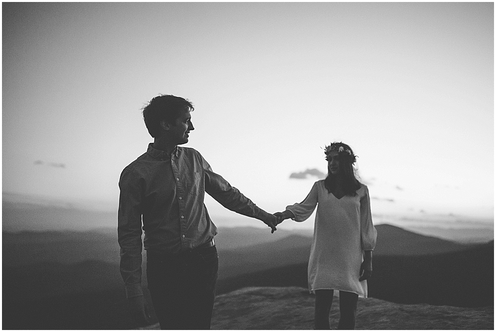 Mount Mitchell elopement wedding 