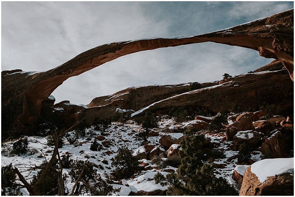 Arches elopement in Moab Utah