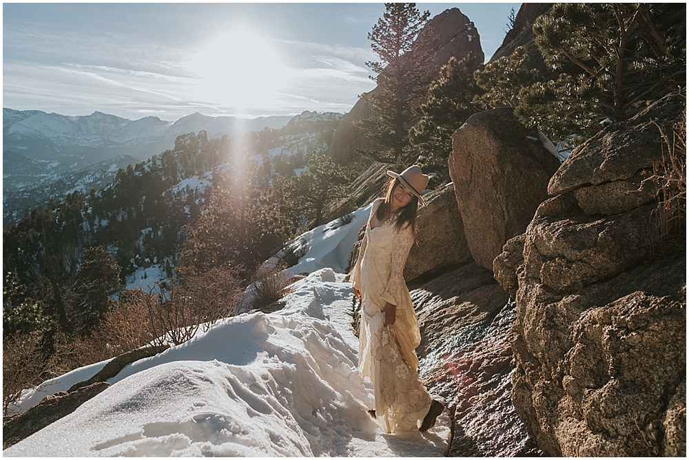Rocky Mountains National Park engagement session 