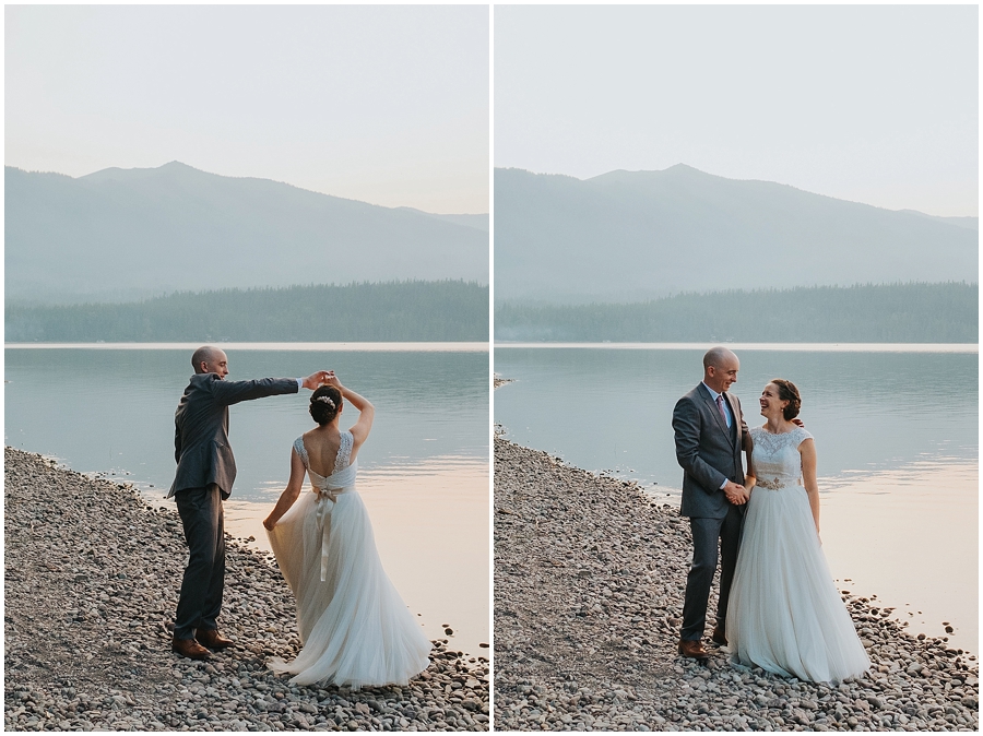 Lake McDonald Montana wedding photographer