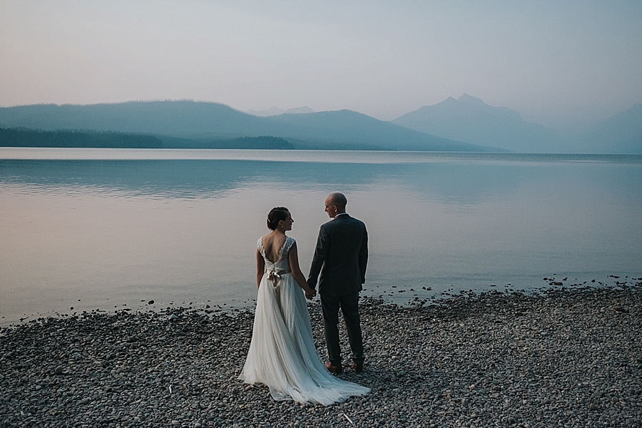 Lake McDonald wedding Glacier National Park 