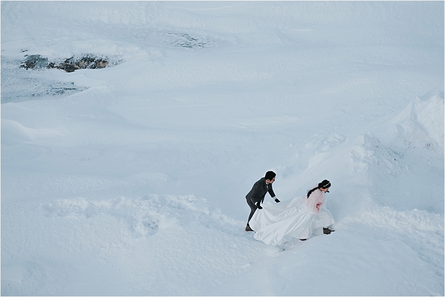 winter adventure elopement 