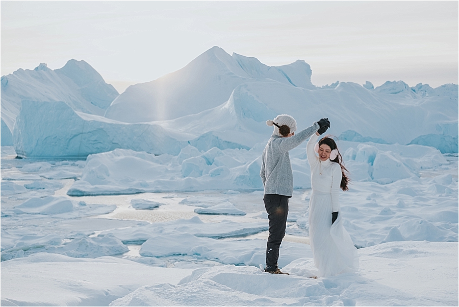 Greenland winter wedding