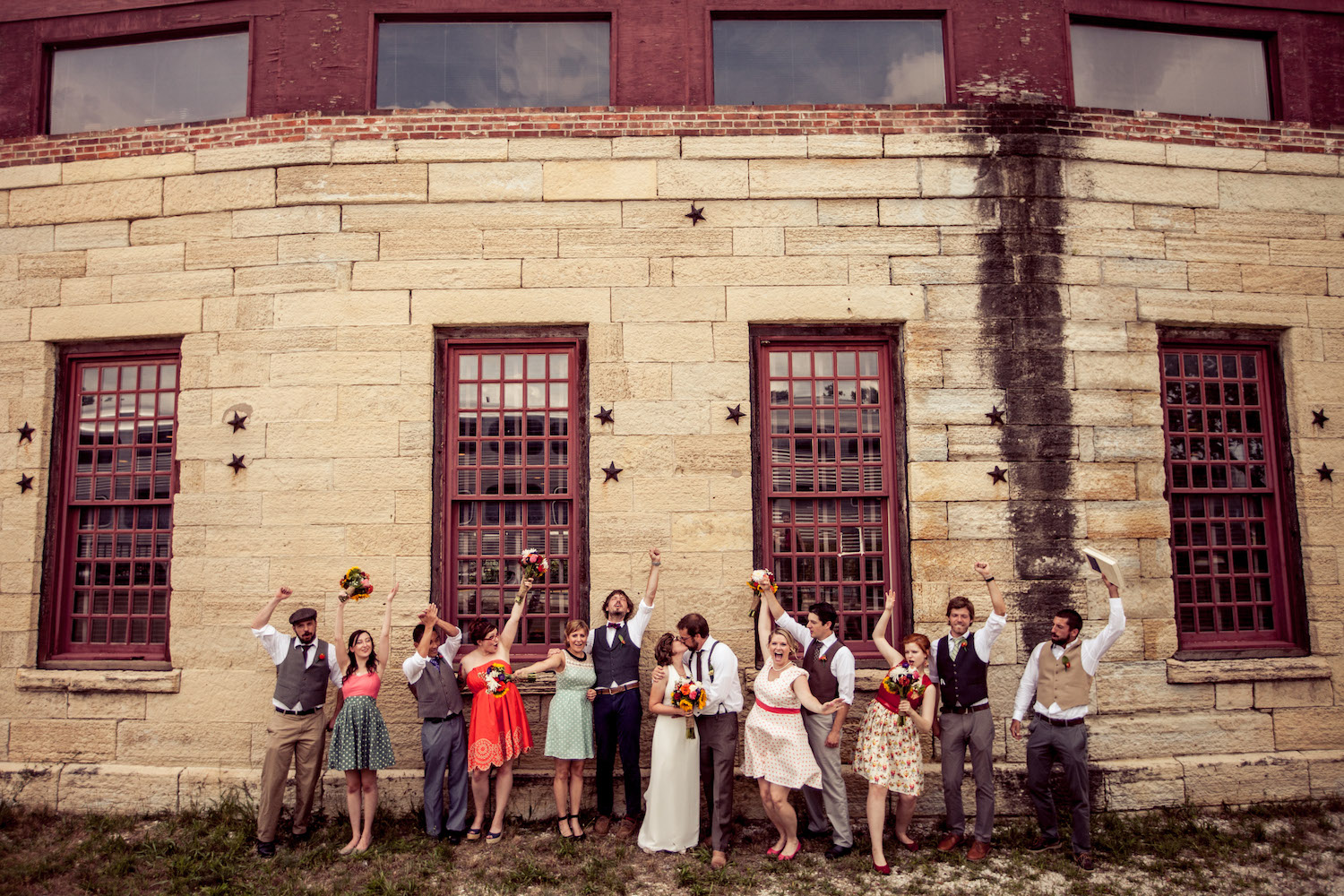 Becky and Ben Group Shot Celebration