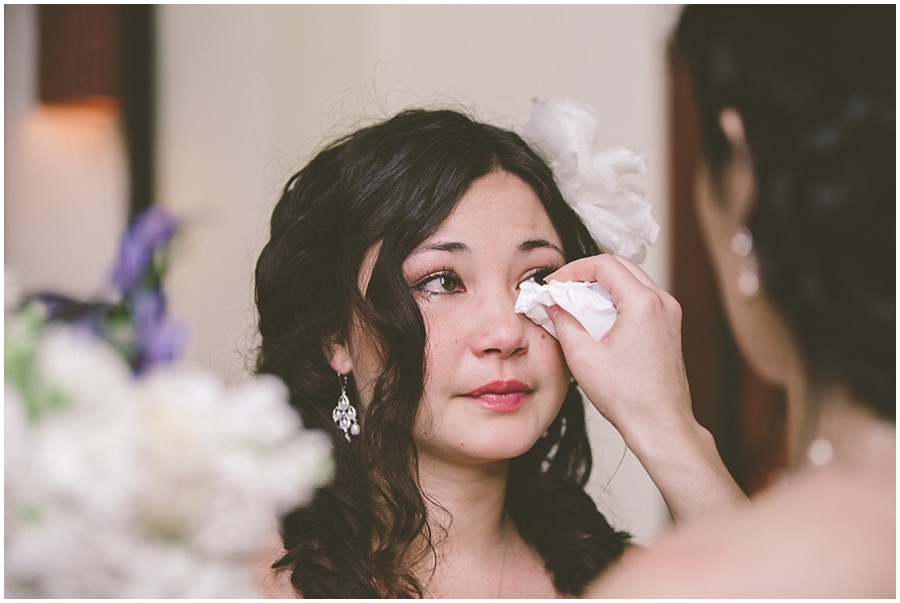 Cathy and Jonathon Bride Crying 9513