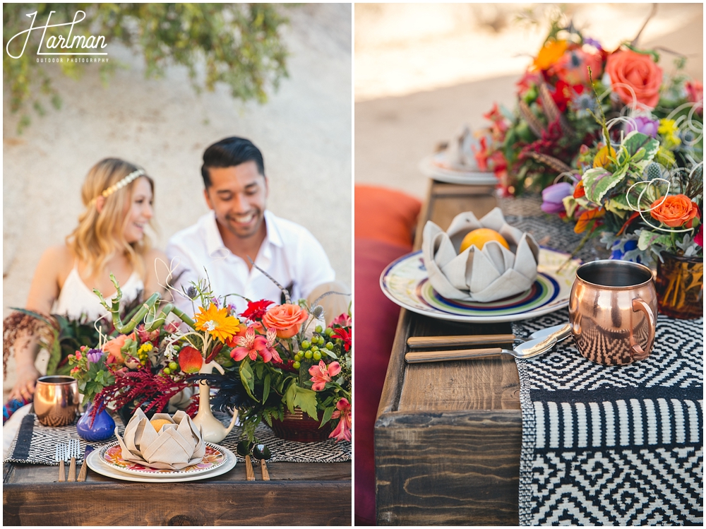 Colorful Bohemian Desert Wedding