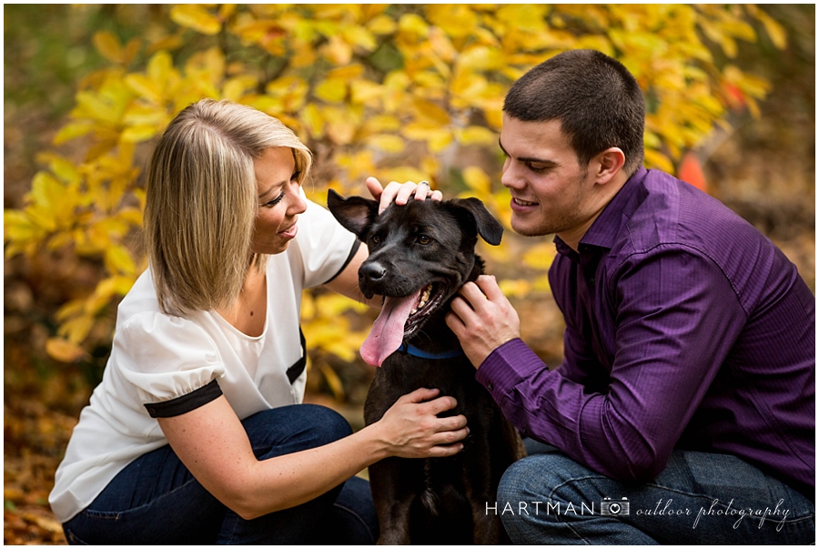 Kristen and Tony with Dog