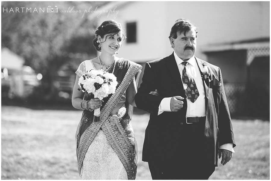 Ram and Belinda Indian Wedding Bride and Father