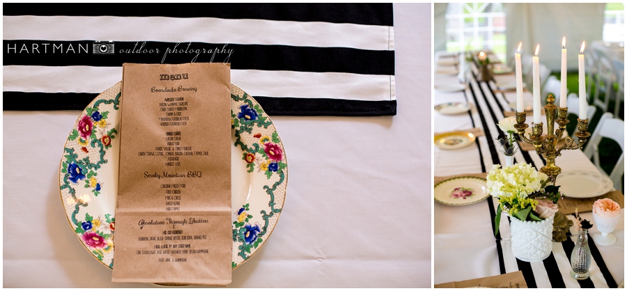 Vintage wedding reception photographer