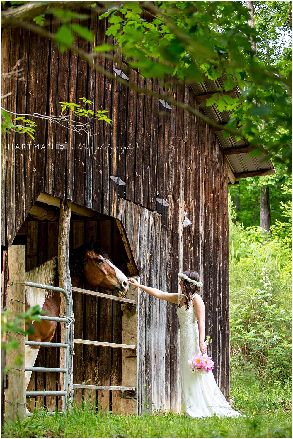 Asheville Bride with Horse