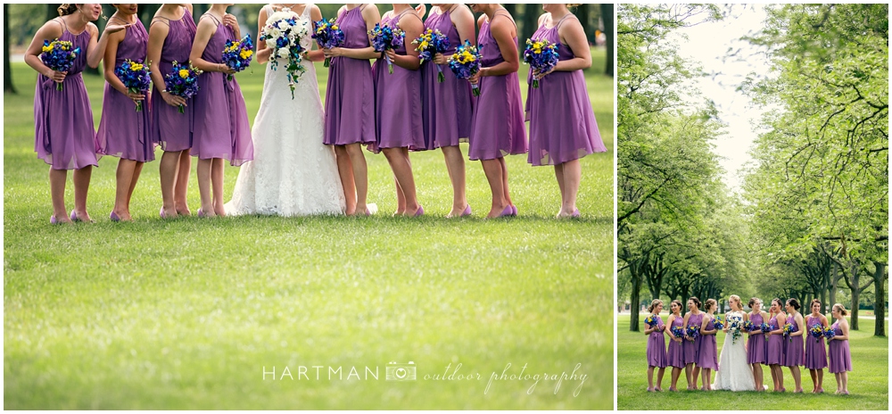 Purple Bridesmaids Dresses