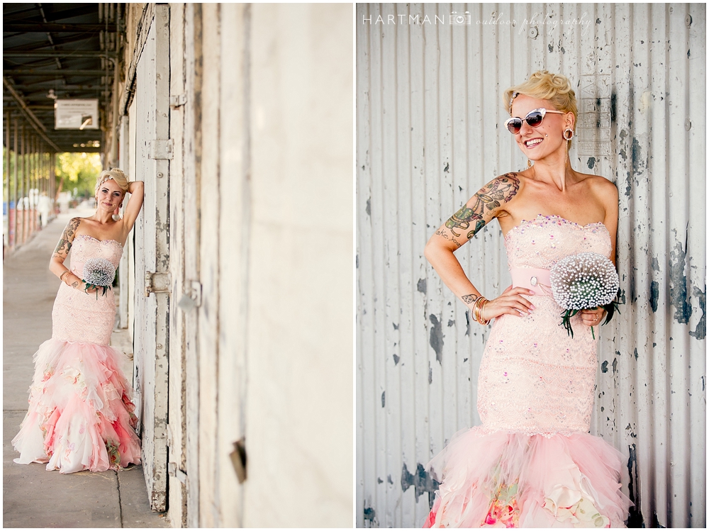 Raleigh Bride Pink Wedding Dress