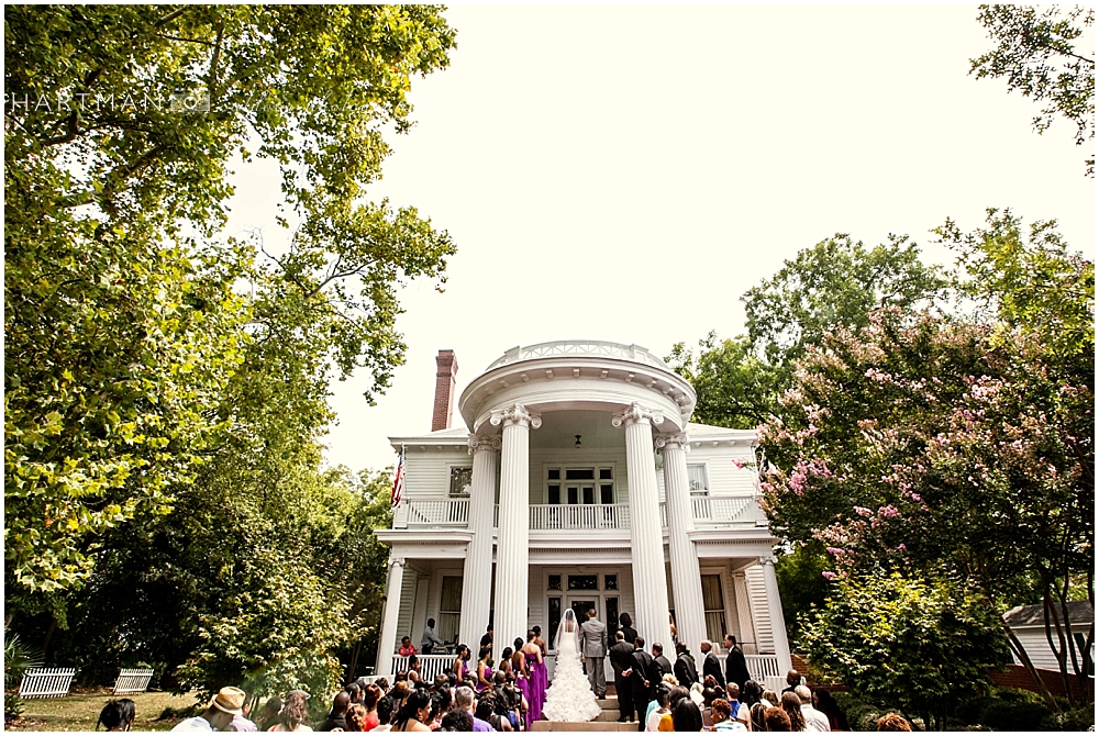 Tucker House Outdoor Ceremony