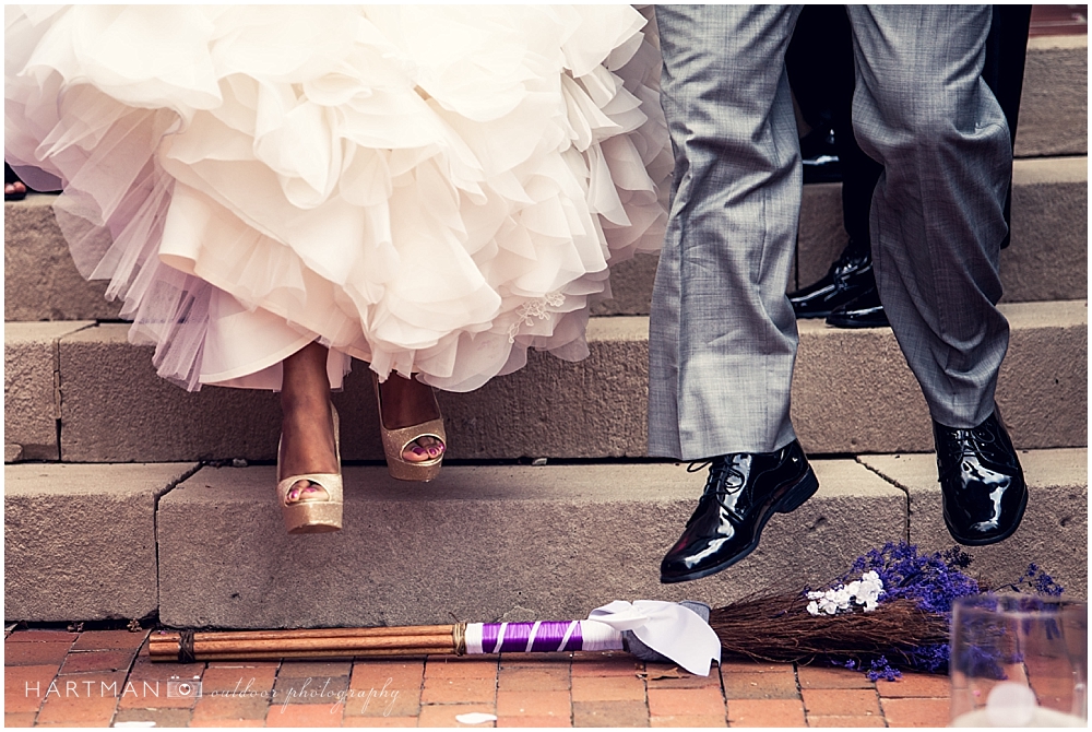 African American Wedding Broom Jump