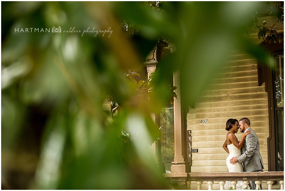 Raleigh Historic Building Newlywed Portraits