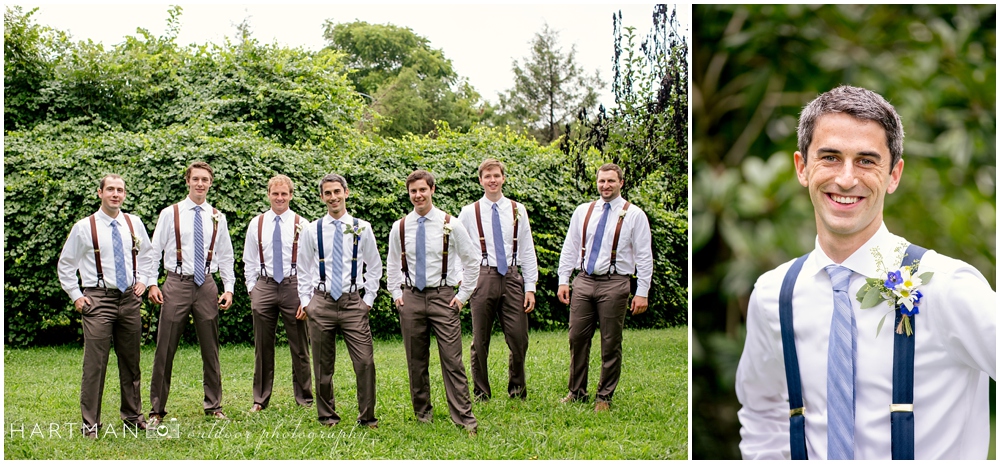 Groomsmen in Suspenders