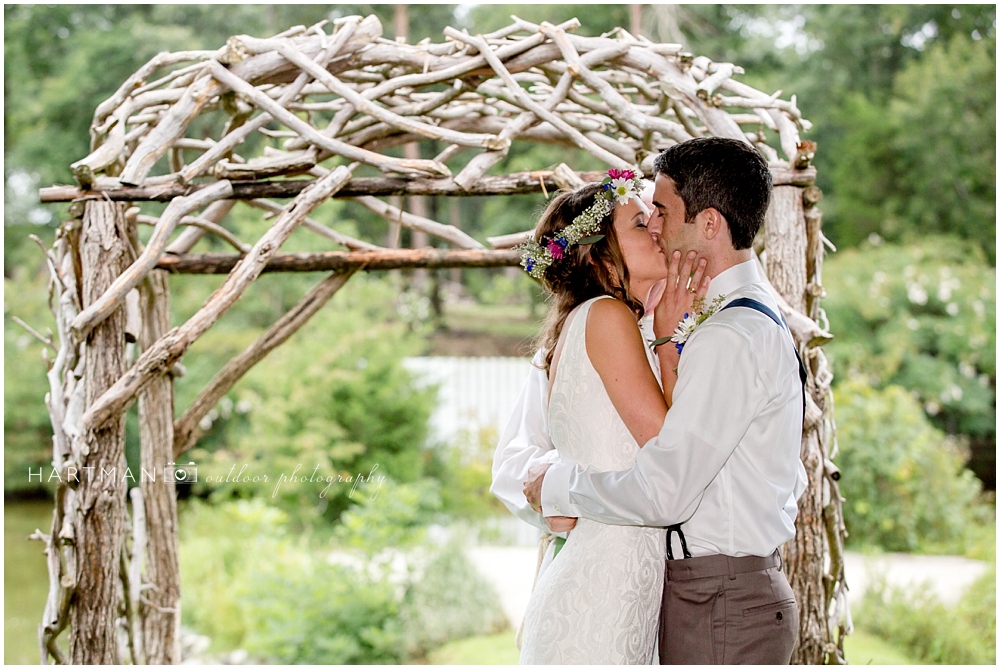 Sarah and Caleb First Kiss