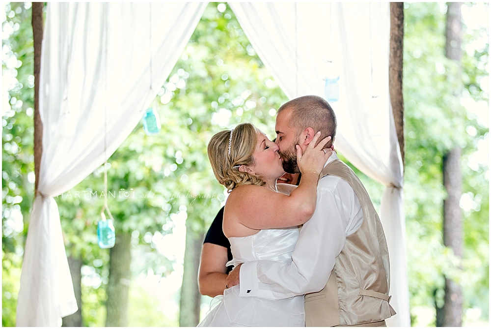 Little Herb House Wedding Kissing