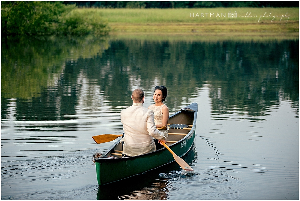 Filipino Bride in Canoe