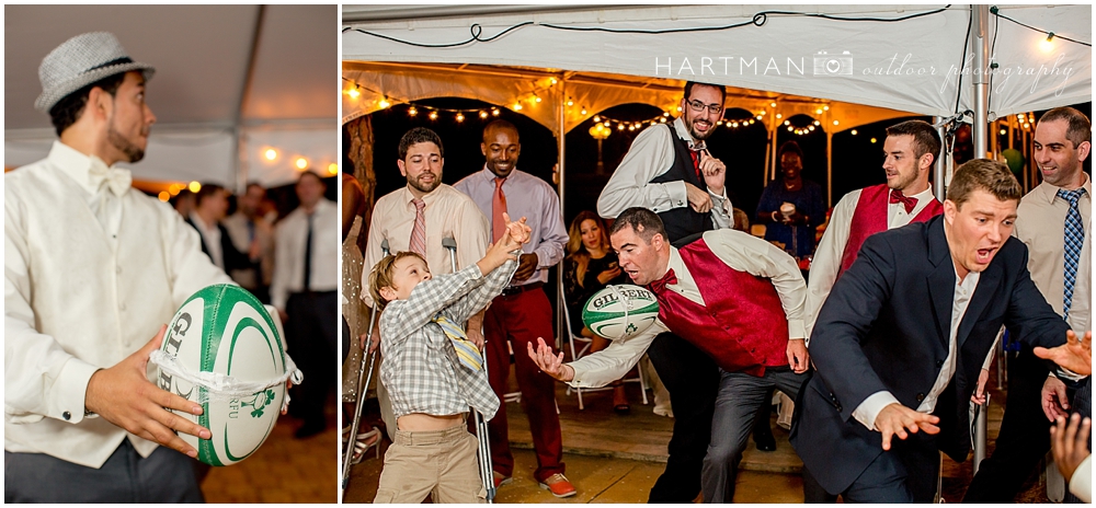 Rugby Ball Garter Toss