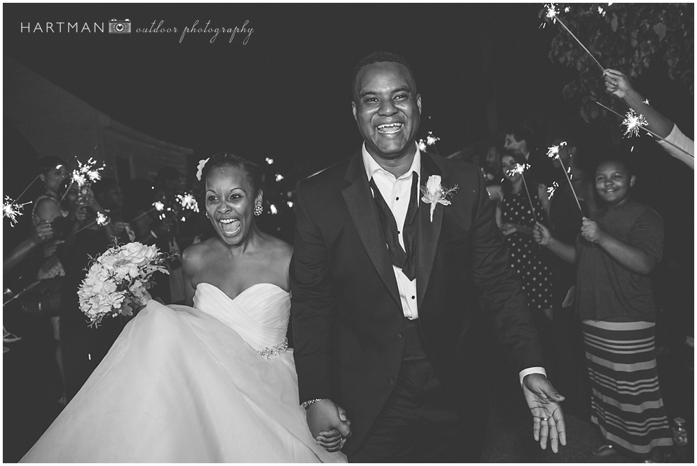 Black Wedding Sparkler Sendoff