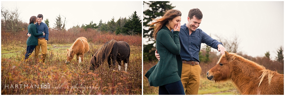 Grayson Highlands Engagement Fall Colors