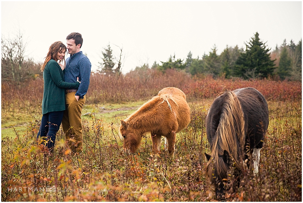 Grayson Highlands Engagement Fall Colors