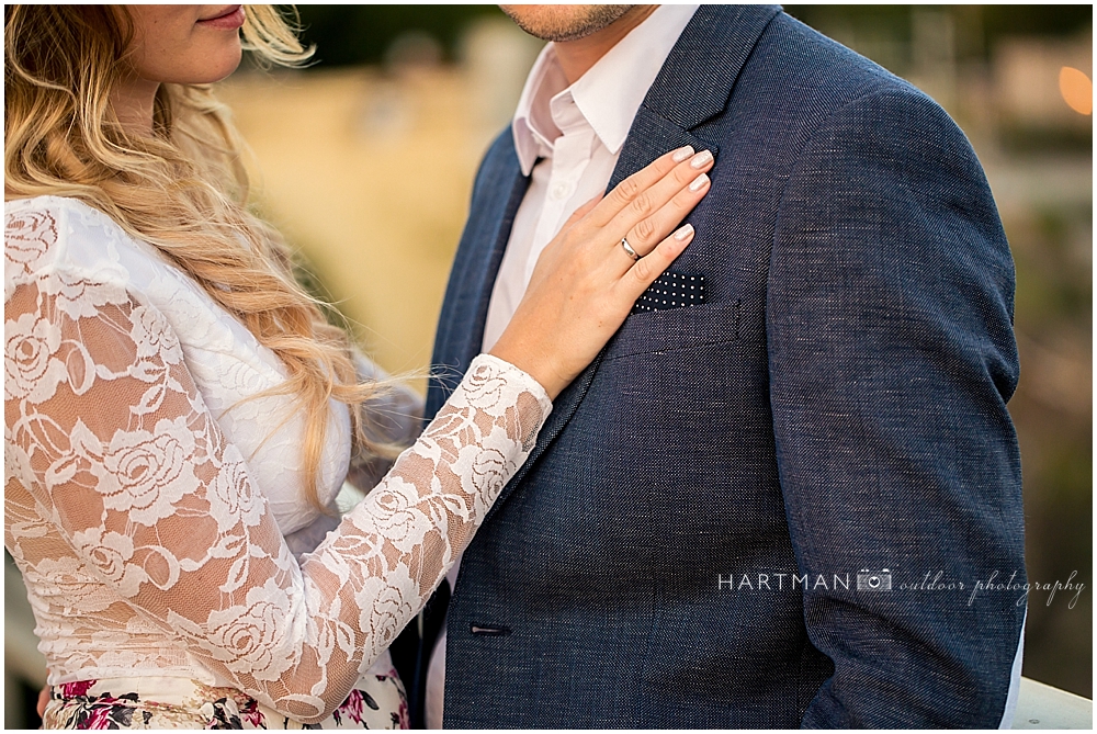 Raleigh Boylan Bridge Sunset Engagement Session 0362