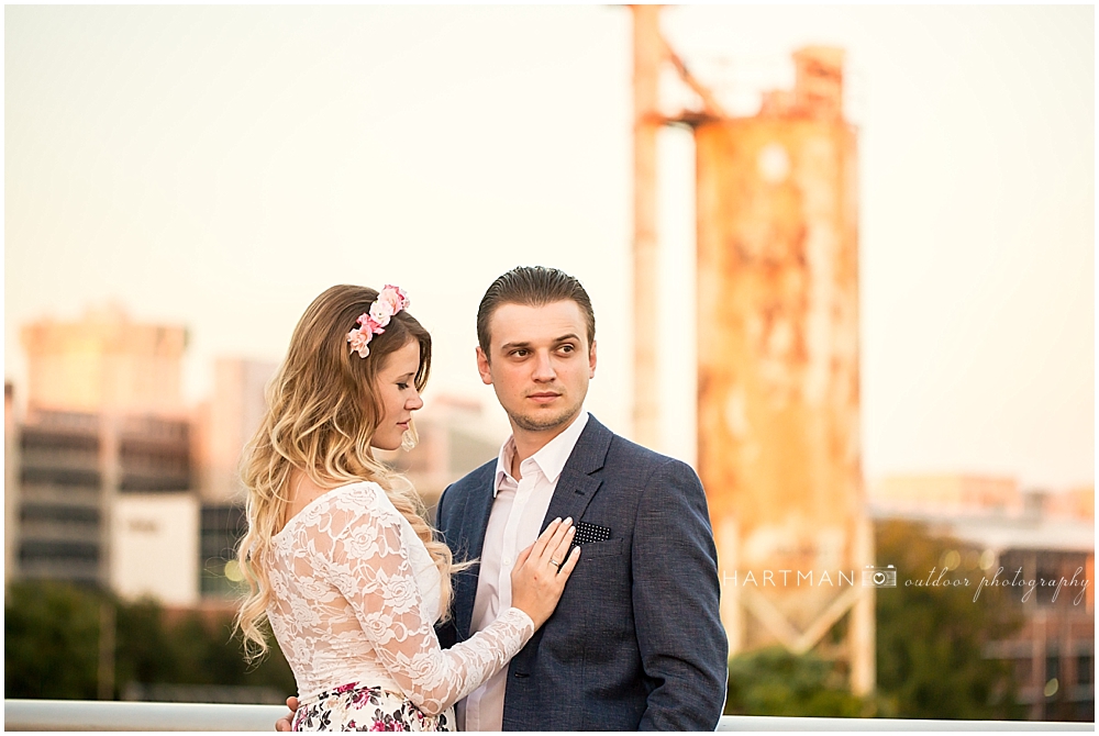 Raleigh Boylan Bridge Sunset Engagement 0363