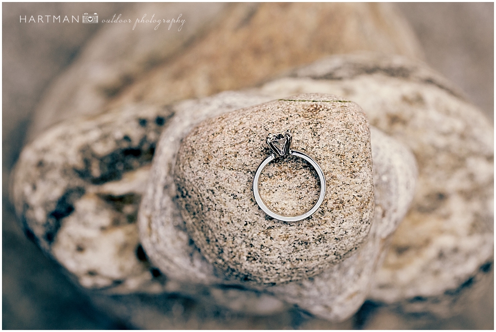 Rock Climber Wedding Engagement Ring