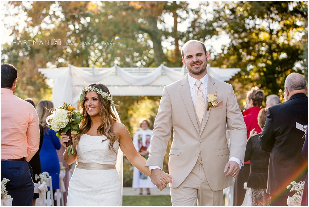 Karrie and Kyle Just married nc countryside