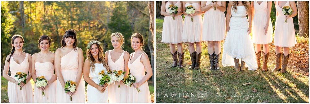 north carolina cowgirl bridesmaids