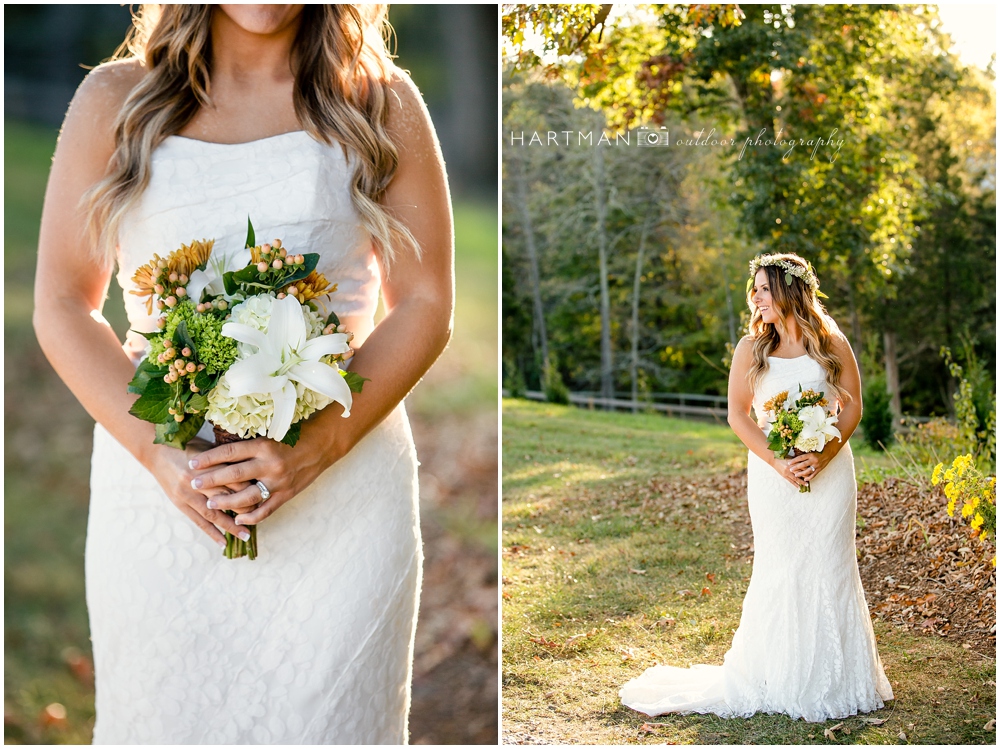 Raleigh outdoor rustic bridal portraits