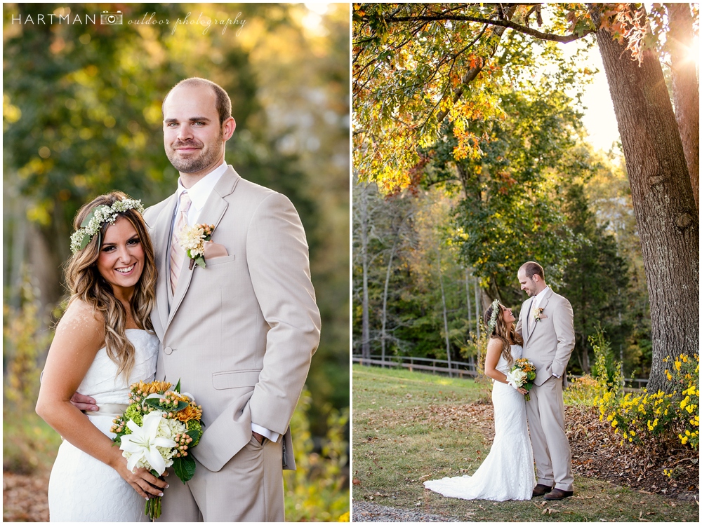 Raleigh golden light wedding photos