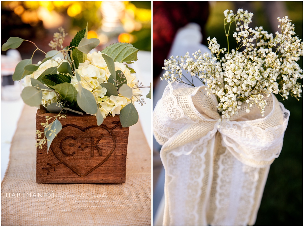 Rustic outdoor reception