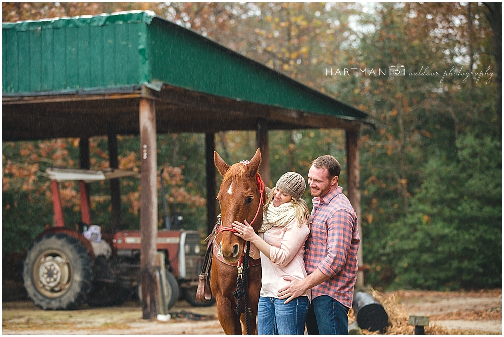 North Carolina Horse Stable Wedding Engagement Photographer 00735