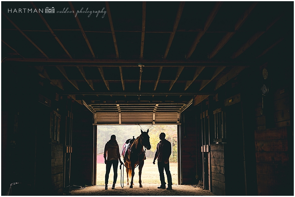 Horse Silhouette Wedding Engagement Photographer 00737