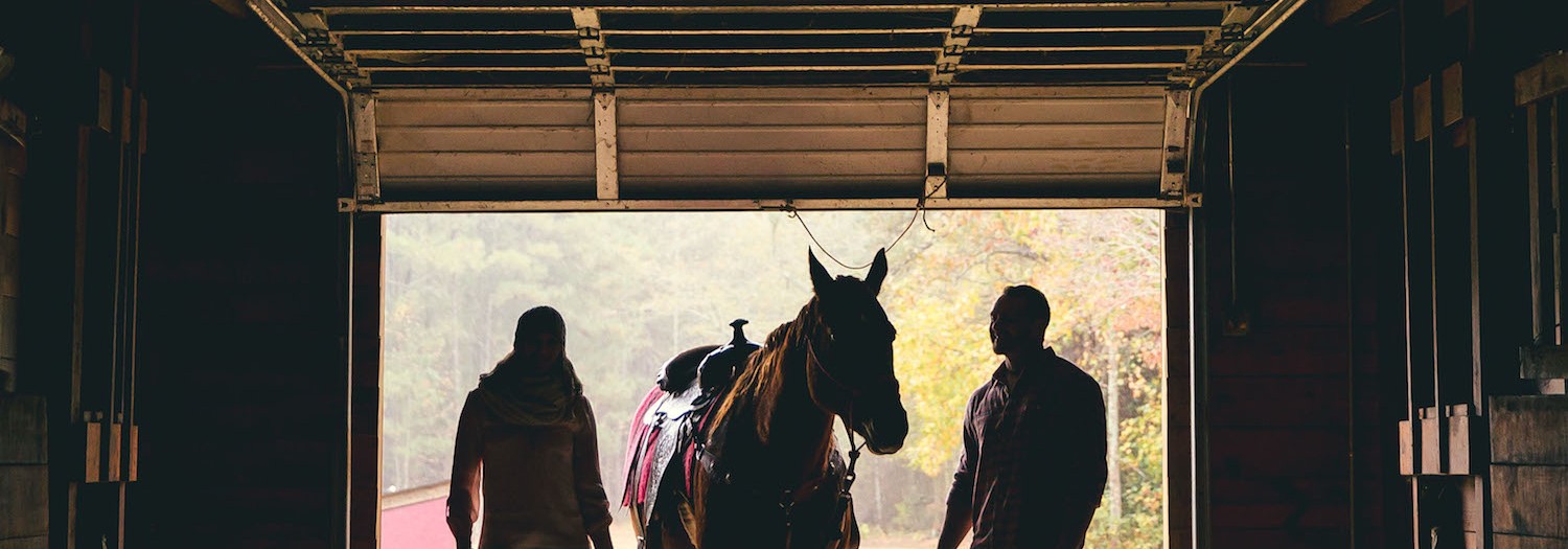 Whitney + Derek | Horse Farm Engagement