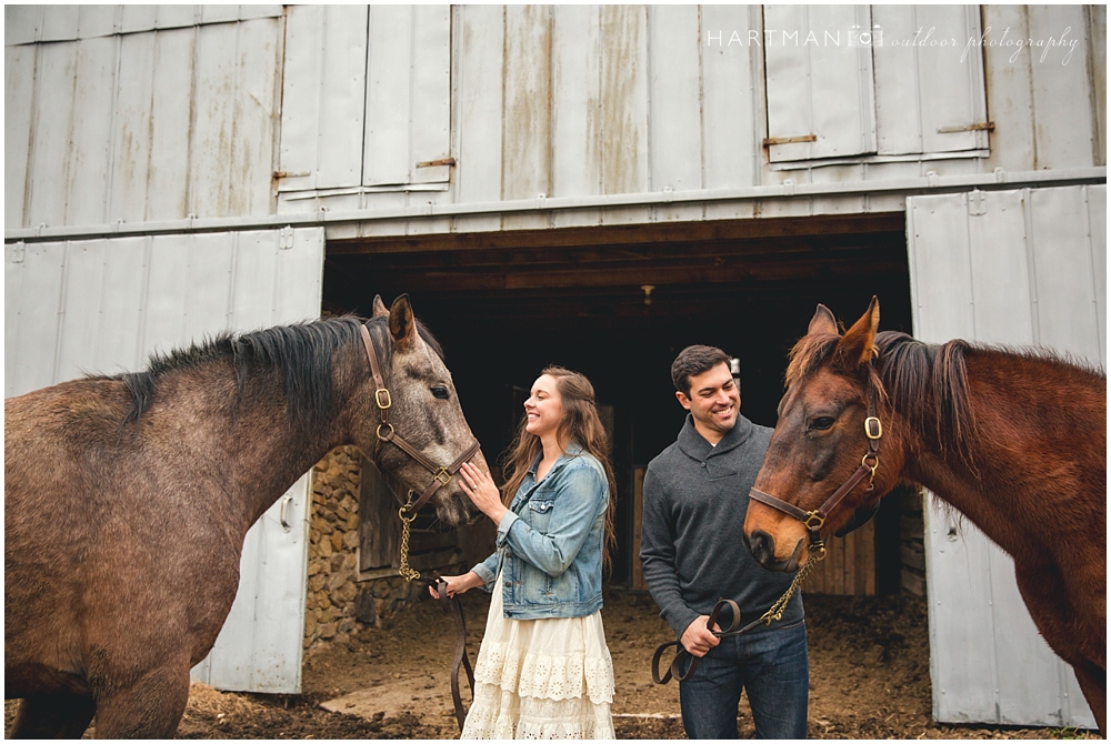 North Carolina Horse Farm Engagement Session 0182