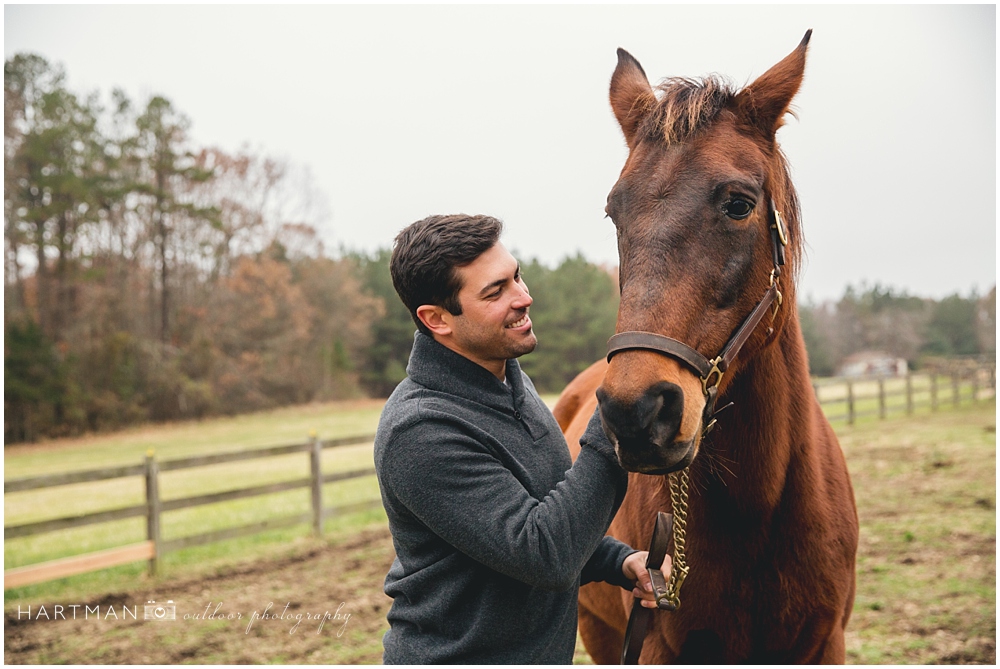 North Carolina Horse Farm  Engagement Session 0184