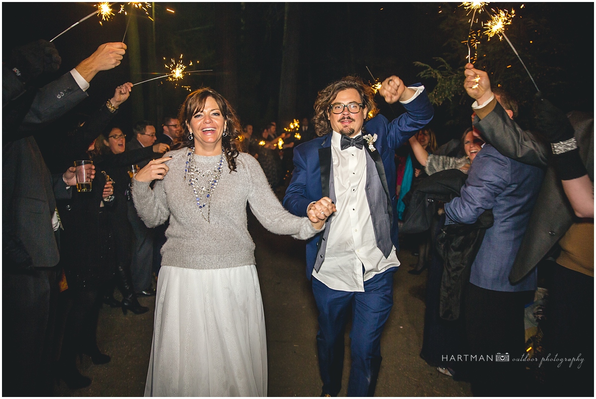 Photojournalist Wedding Photographer Sparkler Sendoff