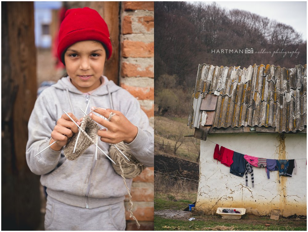 Viscri Child Knitting