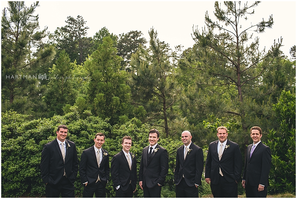 Groomsmen Portraits Duke Gardens